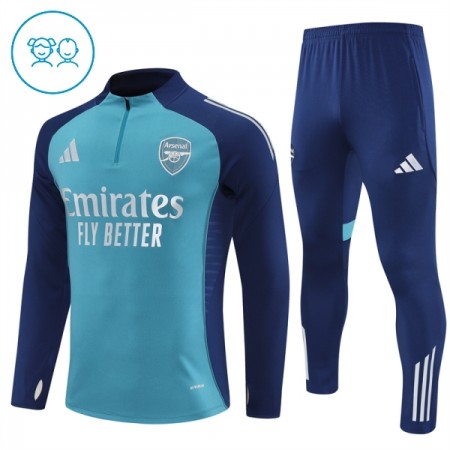 Tréninkový Mikina Arsenal Čtvrt Zip Modrá 2025-26 - Dětské